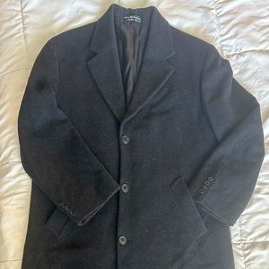 Andrew fezza Coat black cashmere blend size -38S